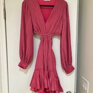 Elegant Jonathan Simkhai Pink Pleated Dress